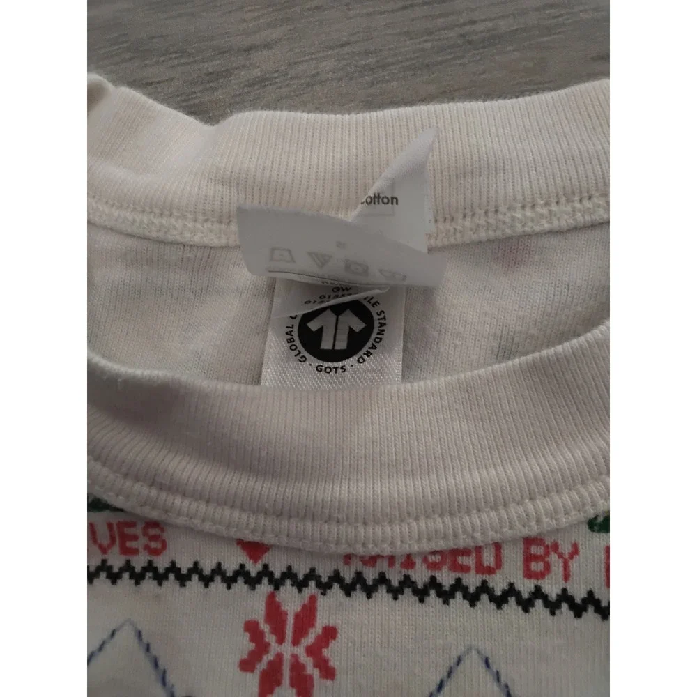 Hanna Andersson‎ Kids 14 Elf Penguin Narwhal Print Long John Pajama Set Organic